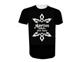 Personalisierte Muay Thai Kickbox-T-Shirt mit Namenszusatz : KNTSHCUST-021