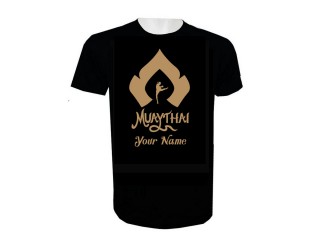 Personalisierte Muay Thai Kickbox-T-Shirt mit Namenszusatz : KNTSHCUST-022