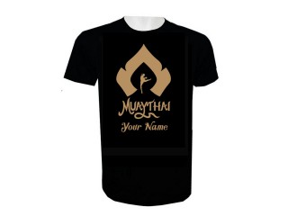 Muay Thai Kickbox-T-Shirt mit Namenszusatz : KNTSHCUST-022