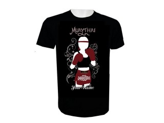 Muay Thai Kickbox-T-Shirt mit Namenszusatz : KNTSHCUSTWO-003