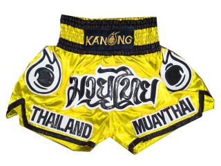 Kanong Muay Thai shorts - Thaiboxhosen : KNS-118-Gelb