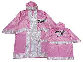 Kanong Kick boxen umhang Boxermantel selber machen : KNFIRCUST-002-Rosa