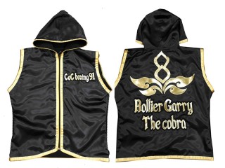 Kanong Thai Boxen Jacke : KNHODCUST-001-Schwarz-Gold