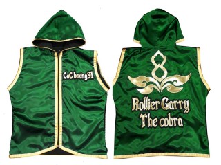 Kanong Muay Thai  Jacke :selber machen : KNHODCUST-001-Grün-Gold