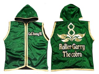 Kanong Muay Thai  Jacke : KNHODCUST-001-Grün-Gold