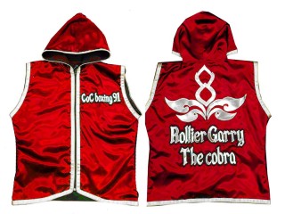 Kanong Hoodies / Walk in Hoodies Jacke selber machen : KNHODCUST-001-Rot-Silber