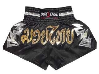 Boxsense Muay Thai shorts - Thaiboxhosen : BXS-090-schwarz