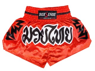Boxsense Muay Thai shorts - Thaiboxhosen : BXS-090-rot