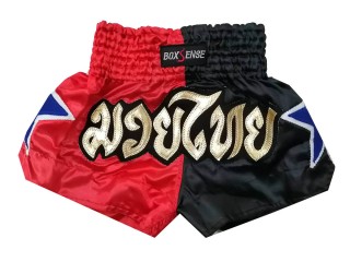 Boxsense Kinder Muay Thai shorts Hosen : BXSKID-004 Rot