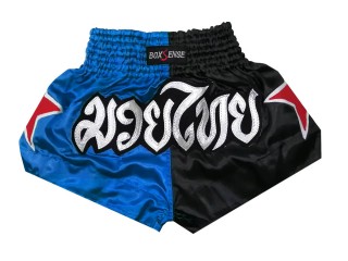 Boxsense Kinder Muay Thai shorts Hosen : BXSKID-005 Blau