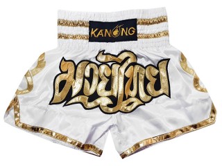 Kanong Muay Thai shorts - Thaiboxhosen : KNS-121-Weiß
