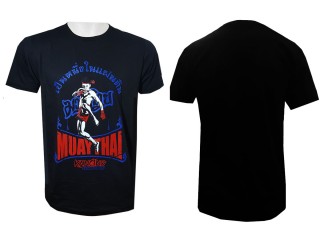Kanong Muay Thai Kick Boxing T-Shirt : KNTSH-004-Schwarz