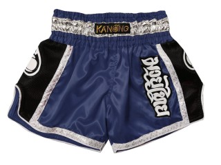 Retro Muay Thai Shorts für Kinder : KNSRTO-208-Marine