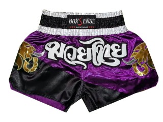 Boxsense Muay Thai shorts - Thaiboxhosen : BXS-091-Lila