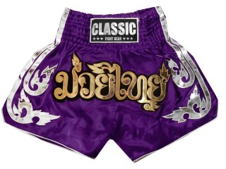 Classic Thaiboxenhose Shorts Hosen : CLS-015-Lila