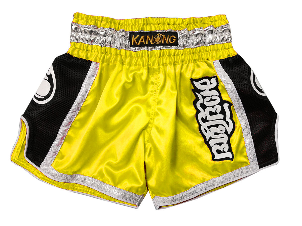 Kanong Retro Muay Thai shorts - Thaiboxhosen : KNSRTO-208-Gelb