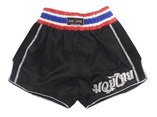 Boxsense Retro Muay Thai shorts : BXSRTO-001-Schwarz