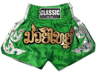 Classic Thaiboxenhose Shorts Hosen : CLS-015 Grün