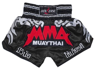 Boxsense Muay Thai shorts : BXS-066-schwarz