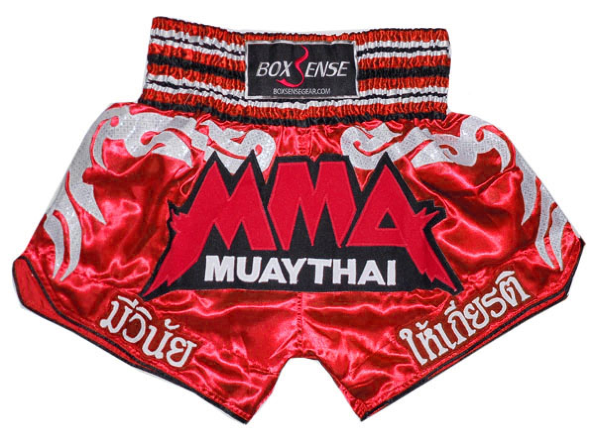 Boxsense Muay Thai shorts - Thaiboxhosen : BXS-066-rot