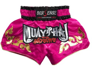 Boxsense Muay Thai Hosen : BXS-092-Dunkelpink