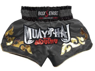 Boxsense Muay Thai Hosen : BXS-092-grau