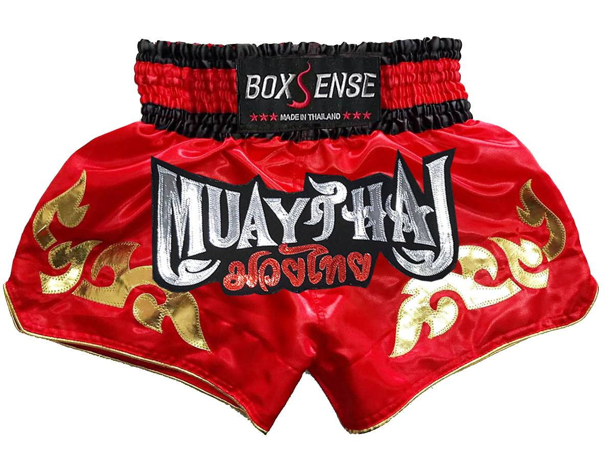 Boxsense Muay Thai Hosen - Thaiboxhosen : BXS-092-rot