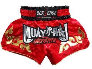 Boxsense Muay Thai Hosen : BXS-092-rot