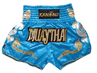 Kanong Muay Thai Hosen shorts : KNS-126-Himmelblau