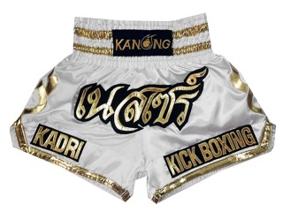  Muay Thai Shorts selber machen : KNSCUST-1003 Weiss