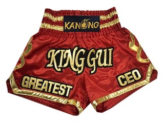 Muay Thai Hosen selber machen : KNSCUST-1004 Rot