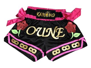 Muay Thai Shorts designen : KNSCUST-1005 Schwarz