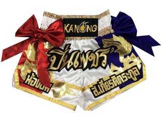 Muay Thai Hose selber machen : KNSCUST-1023 Weiss
