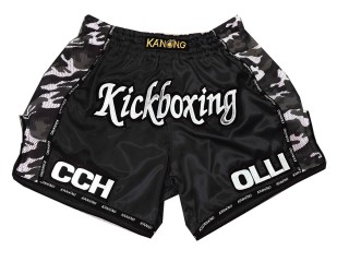 Muay Thai Hose selber machen : KNSCUST-1025 Schwarz