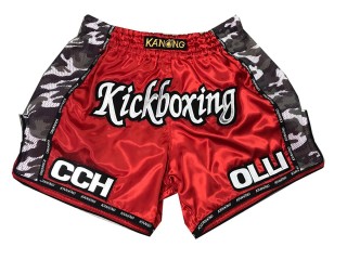 Muay Thai Hose selber machen : KNSCUST-1026  Rot