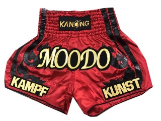 Personalisierte Muay Thai Boxen Hose : KNSCUST-1055  Rot
