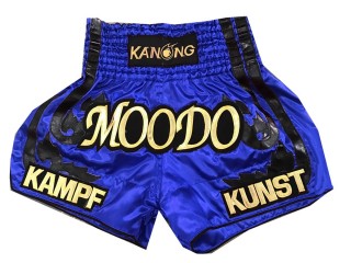 Personalisierte Muay Thai Boxen Hose : KNSCUST-1057 Blau