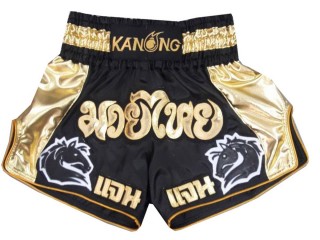 Muay Thai Hose selber machen : KNSCUST-1063 Schwarz