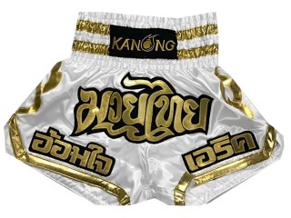 Kickbox Hose selber machen : KNSCUST-1065 Weiss