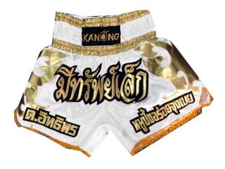 Kickbox Hose selber machen : KNSCUST-1071 Weiss