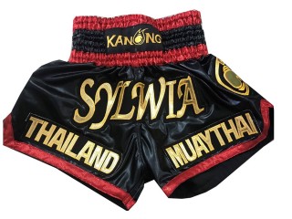 Personalisierte Muay Thai Hose selber machen : KNSCUST-1094 Schwarz