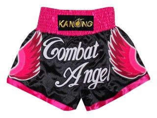 Personalisierte Muay Thai Kickbox hose designen : KNSCUST-1125 Schwarz
