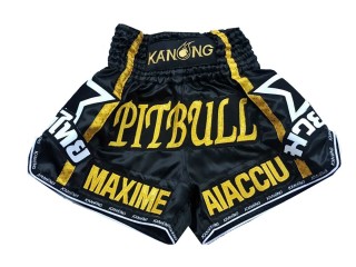 Muay Thai Kickbox hose designen selber machen : KNSCUST-1127 Schwarz