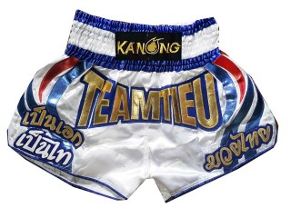 Muay Thai Boxen Shorts selber machen : KNSCUST-1131 Weiss
