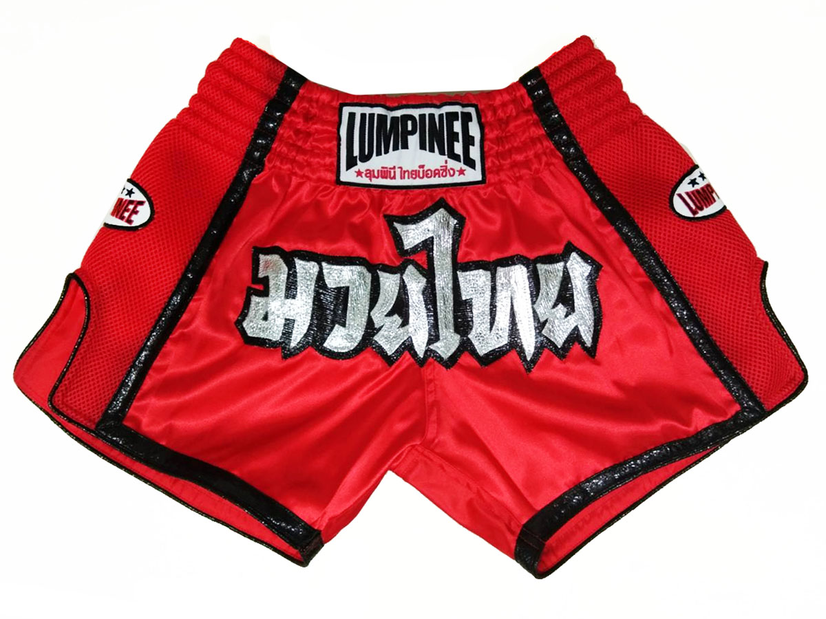 Lumpinee Muay Thai Shorts - Thaiboxhosen : LUMRTO-005-Rot