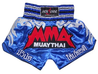 Boxsense Muay Thai shorts : BXS-066-Blau