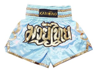 Kanong Muay Thai shorts - Thaiboxhosen : KNS-121-hellblau