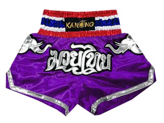 Kanong Muay Thai shorts - Thaiboxhosen : KNS-125-Lila