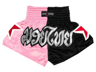 Boxsense Kinder Muay Thai shorts Hosen : BXSKID-005 Rosa