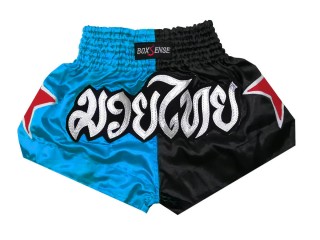 Boxsense Kinder Muay Thai shorts Hosen : BXSKID-005 Himmelblau